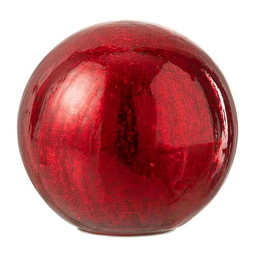 Paris Prix Boule en Verre Led Déco Sazo 20cm Rouge