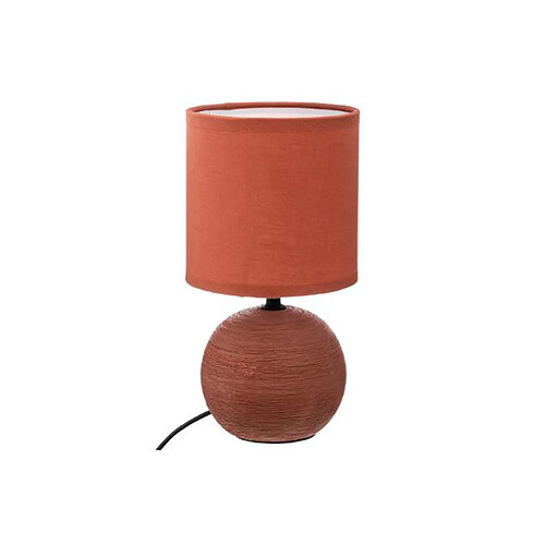 Atmosphera Lampe à Poser Céramique Boule 25cm Terracotta