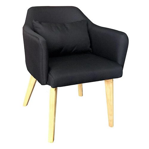 Chaise/Fauteuil Scandinave Gris foncé Capitonné | Assise Confortable e – Planète Déco