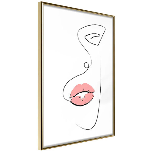 Paris Prix Affiche Murale Encadrée Temptation 40 x 60 cm Or