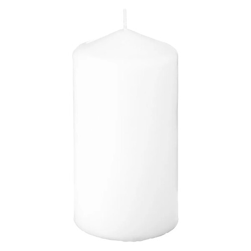 Atmosphera Bougie Ronde Hugo 14cm Blanc
