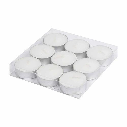 Paris Prix Lot de 9 Bougies Parfumées Chauffe-Plat Gaïa 3cm Jasmin