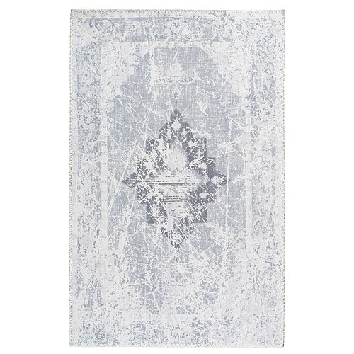 Paris Prix Tapis Tissé Doux Imprimé Vintage Prayer Gris 120 x 180 cm
