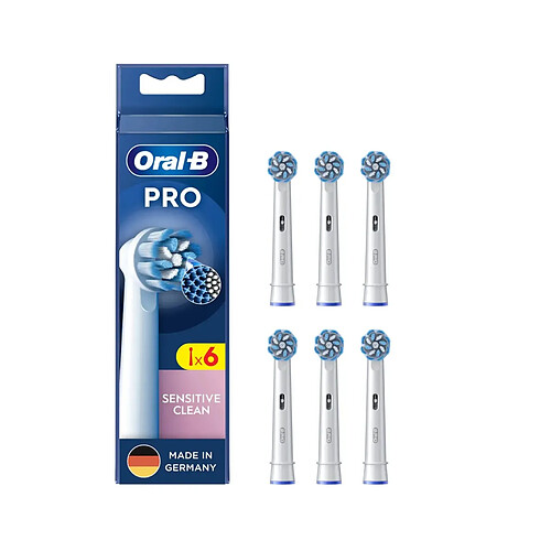 Tête pour Brosse à Dents Oral-B Sonic Sensitive (6 Unités)