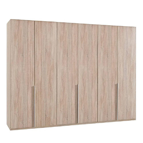 Inside 75 Armoire 6 portes WILMA 270 cm chêne naturel