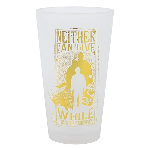 Harry Potter Set de 2 Verres 490ml Collection Golden Magic Design Givré Élégant Transparent