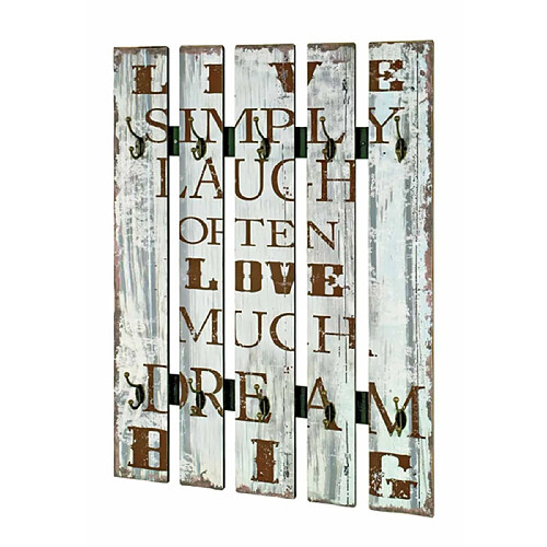 Paris Prix Patère Murale Vintage Love 100cm Bleu