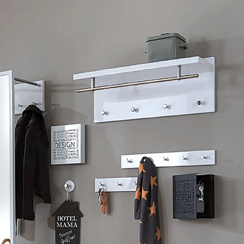 Mes Portemanteau mural 75x26x30 cm blanc