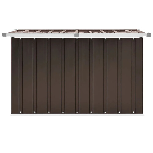 Helloshop26 Coffre boîte meuble de jardin rangement 109 x 67 x 65 cm marron 02_0013093
