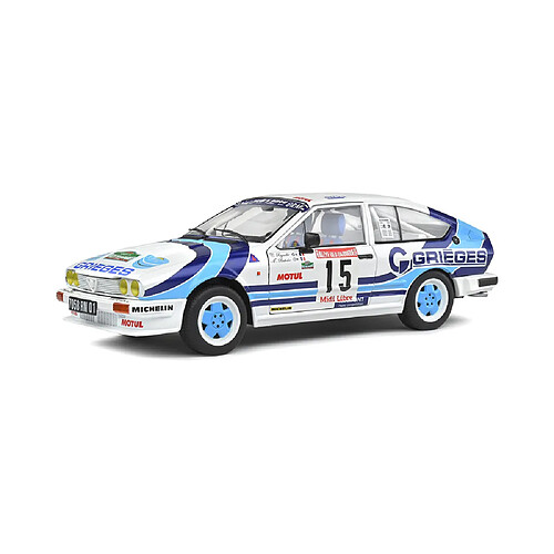 Solido S1802305 Alfa Romeo GTV6 Miniature 1/18 Coupé Rallye 1986