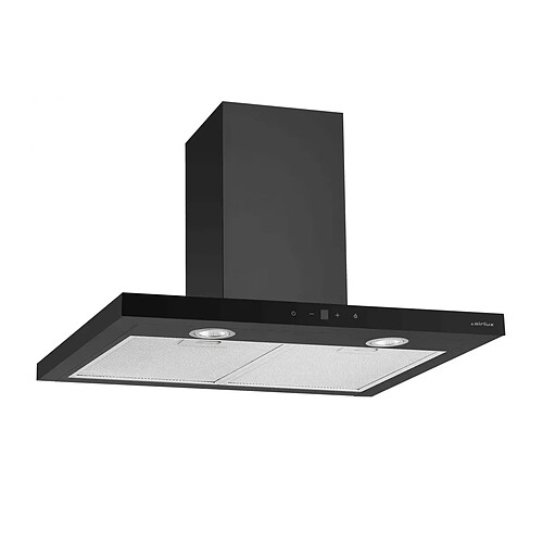 Hotte décorative murale 60cm 636m3/h noir - AHBS660BK - AIRLUX