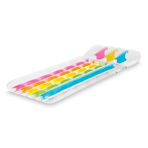 Intex Matelas gonflable arc-en-ciel - 203 x 84 cm - Multicolore