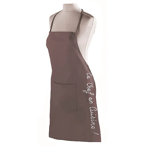 Douceur D'Interieur Tablier de Cuisine Cuistot 84cm Taupe