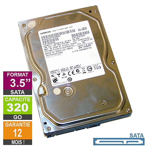 Hitachi HDS721032CLA362 320Go 3.5" · Reconditionné