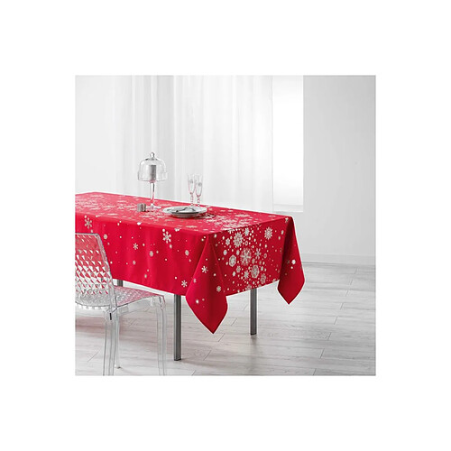 Douceur D'Interieur Nappe Rectangulaire Imprimée Constellation 150x240cm Rouge