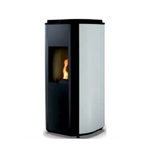 Poêle à granulés de bois 5.5kw blanc/noir - MAEL5BLANC - SUPRA