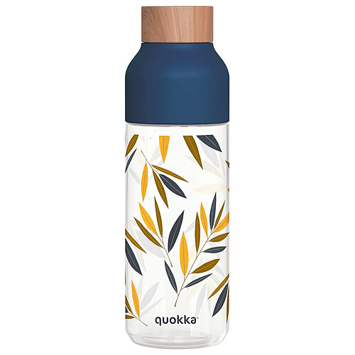 Quokka Bouteille d'eau Bouchon et Design Bambou 720ml en Ecozen Bleu