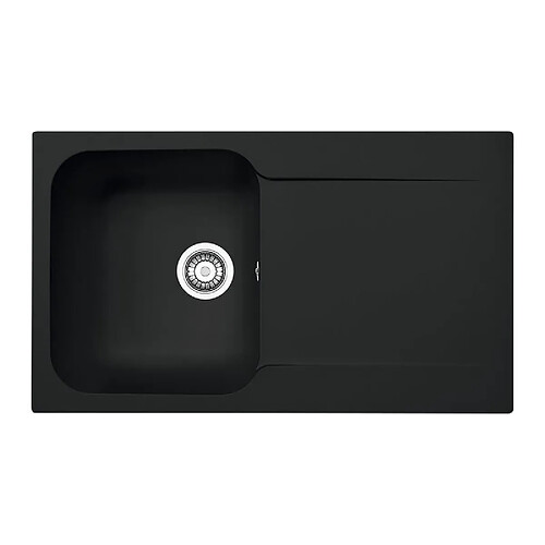 Franke Evier résine 1 bac ETIK 86 x 50 cm noir