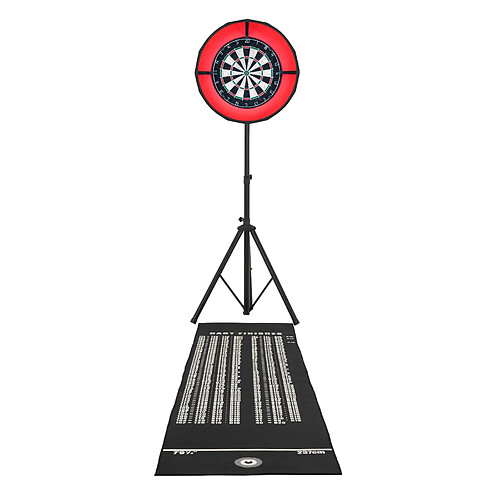 Monstershop Cible Fléchettes Anneau LED Couronne Autoréparante Trépied Réglable Accessoires
