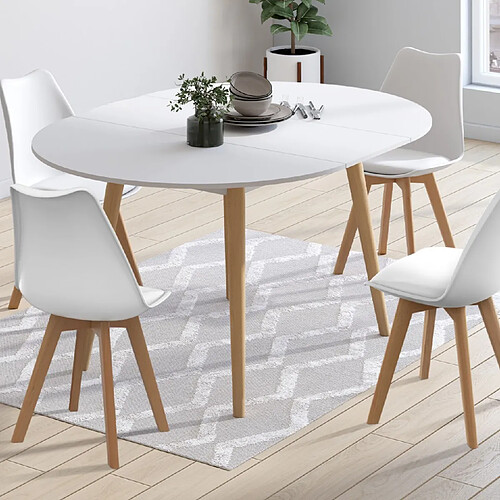 Idmarket Table ANGELA + Chaise SARA