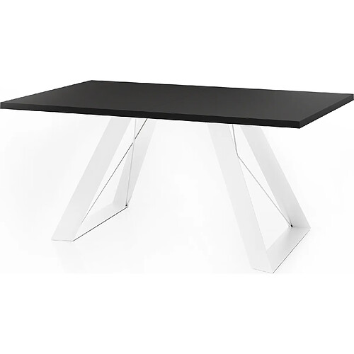 Table à Manger Ronde Extensible Style Loft - Pieds Métal Doré - De 100 à 180 Cm - Marbre Blanc - 12