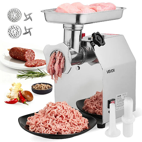 VEVOR Hachoir à viande électrique poussoir à saucisses commercial 3,2 kg/min