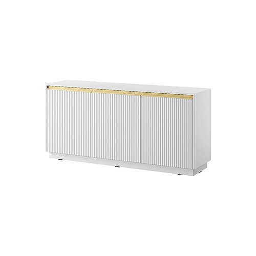 3XELIVING Commode : Blanc Mat, 153,4 cm x 71,6 cm x 39 cm
