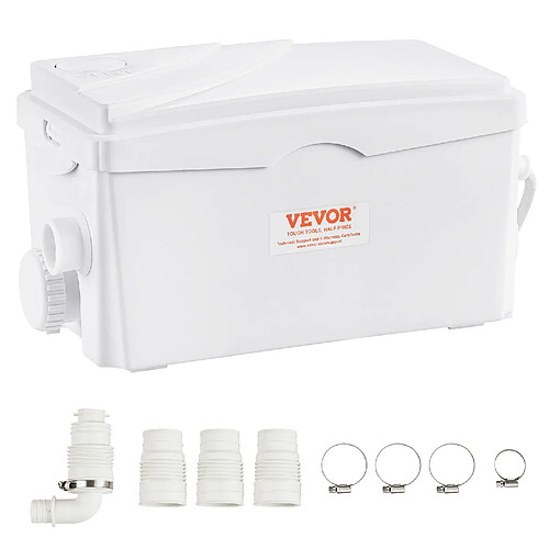 VEVOR Pompe de relevage eaux grises sanitaire évier 350 W avec 3 entrées d'eau