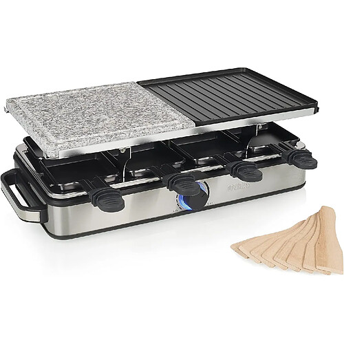 Raclette Princess Deluxe 8 personnes Noir/Inox