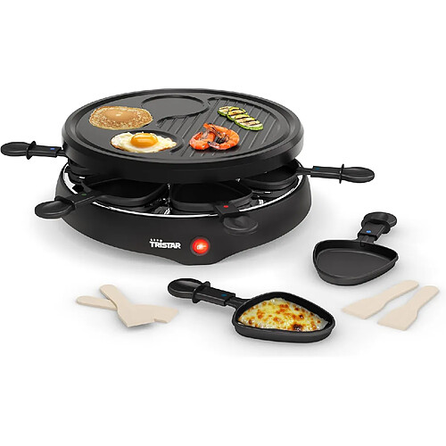 Raclette Tristar 6 personnes 800 W Noir