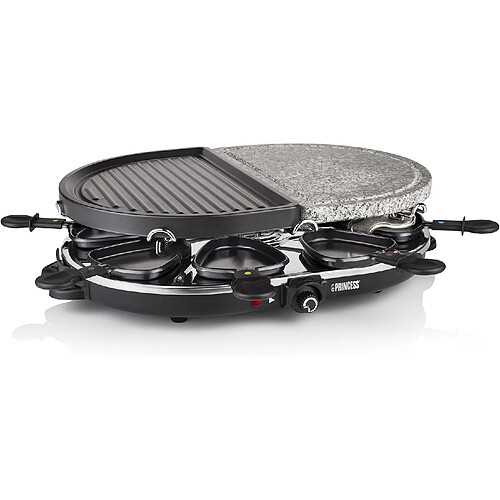 Princess Raclette grill pierre à cuire 8 personnes 1200 W