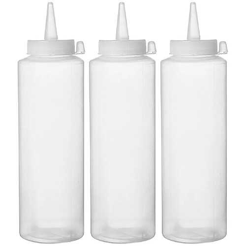 Sets de flacon distributeur - 3 pièces 0,7L Transparent 70x(H)240 mm - Hendi