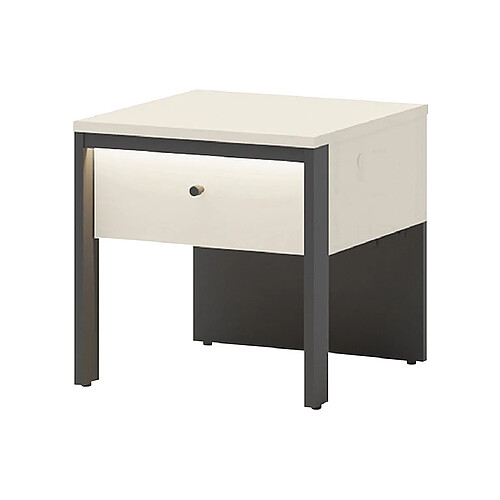 Bestmobilier Kimi - table de chevet 40 cm - 1 tiroir