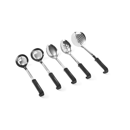 Ecumoire rond Noir 370x105 mm - Hendi