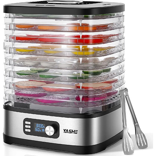 Deshydrateur alimentaire YASHE, 8 plateaux reglables