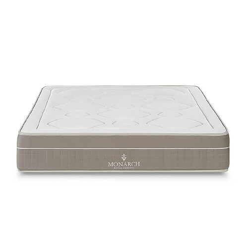 Monarch Matelas Deluxe Confort - Ressorts Ensachés Taille 180 x 180 cm Hauteur 26 cm
