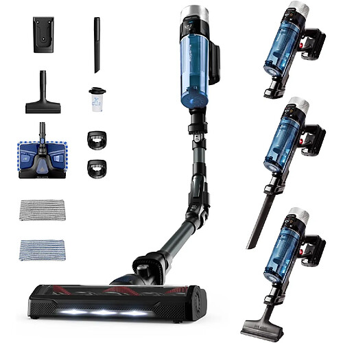 Rowenta Aspirateur balai sans fil 4-en-1 avec tête Aqua