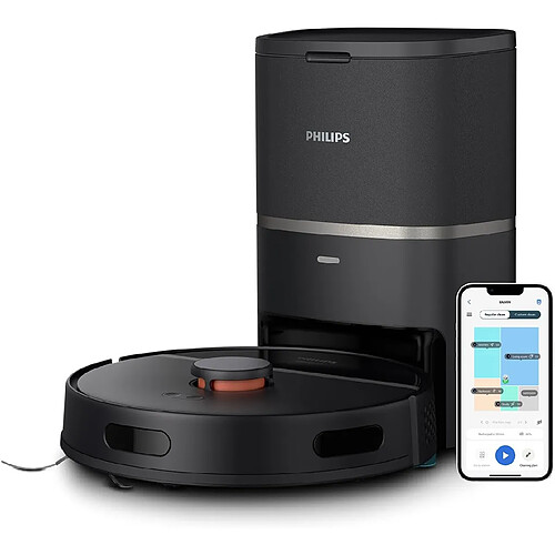 Philips Aspirateur robot laveur 5000 Pa autonomie 180 min noir