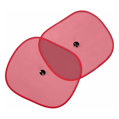 Dunlop Set de 2 Pièces Pare-soleil pour Vitre Latéral de Voiture 44x36 cm Rouge
