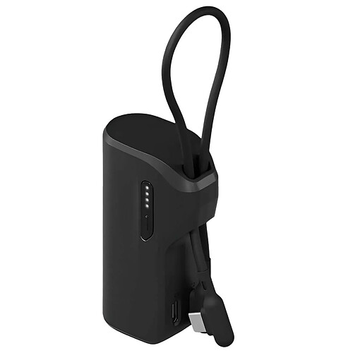 CYGNETT Powerbank Thumboost 5000mAh 2x Ports USB-C 20W avec Câble USB-C Noir