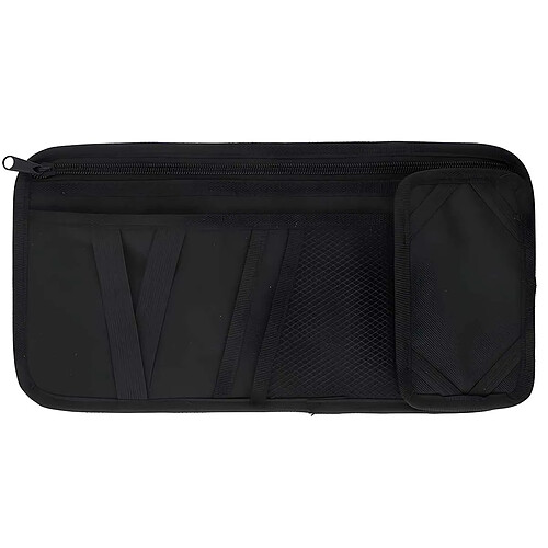 Dunlop Organisateur de Rangement pour Pare-soleil de Voiture 6 Compartiments Noir