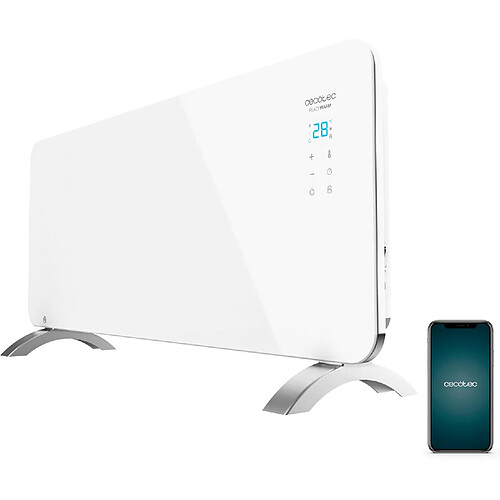 Cecotec Convecteur verre Wi-Fi mural 2000 W