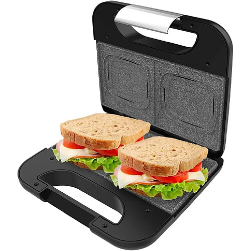Cecotec Appareil à sandwich 800?W avec plaques carrées antiadhésives