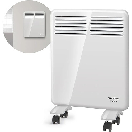 Taurus White & Brown Convecteur mural programmable Taurus Blanc