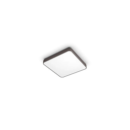 Philips Ledkia Plafonnier LED Carré CCT Sélectionnable Marron 32W avec Télécommande Sélectionnable (chaud-neutre-froid)