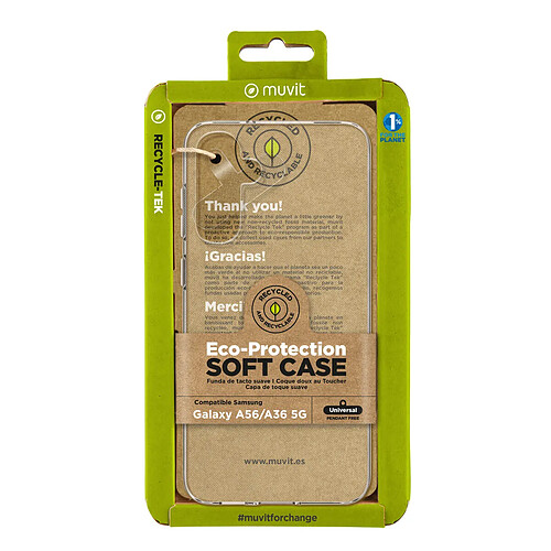Protection pour téléphone portable Muvit Galaxy A56/A36 5G Transparent