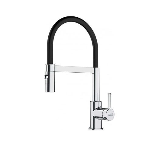 Mitigeur avec douchette semi pro chrome et noir - 901819 - Lina - FRANKE