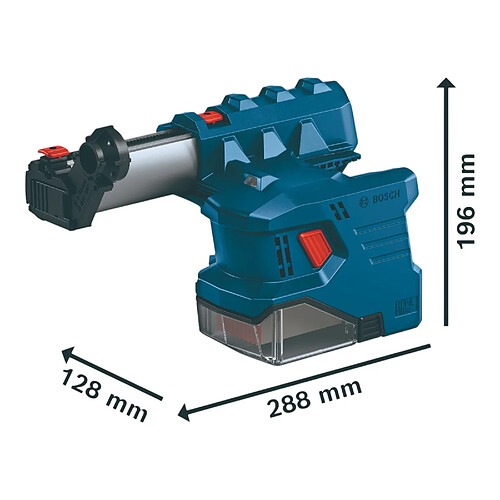 Bosch GDE 18V-12 Professional Aspirateur intégré ( 1600A028H6 ) pour GBH 18V-22