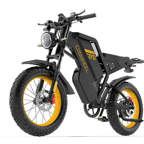 Vélo électrique COSWHEEL GT20MAX- SAMSUNG batterie 48V40Ah (25Ah+15Ah) - Autonomie 250km - Moteur 2000W - Frein hydraulique- homme