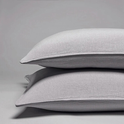 Cotton & Co Taie d'oreiller en pur lin lavé français